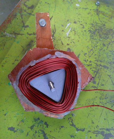 Coil on coilwinder After you've turned 90 times, put some hot glue on the outside to secure the coil